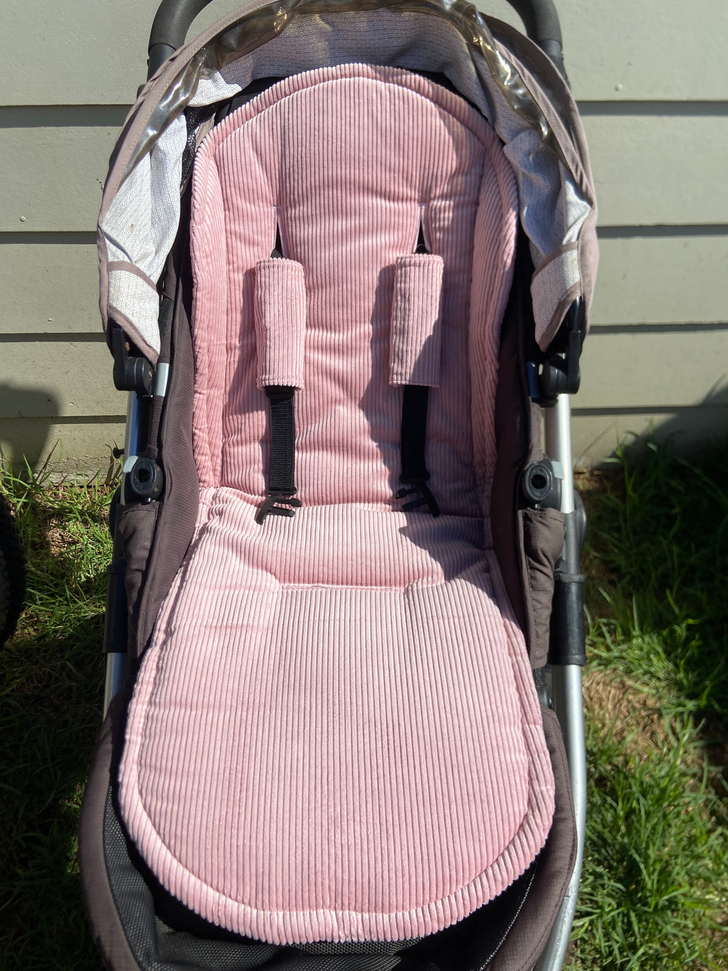 Pram Liner Universal Pink Corduroy