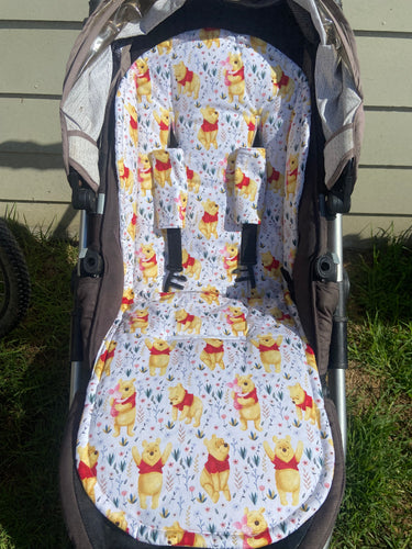 Pram Liner Universal Winnie the Pooh with flowers