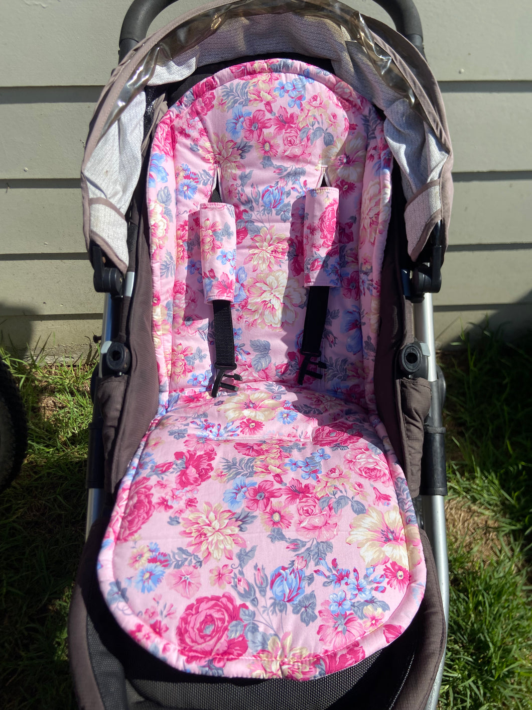 Pram Liner Universal Pink Floral